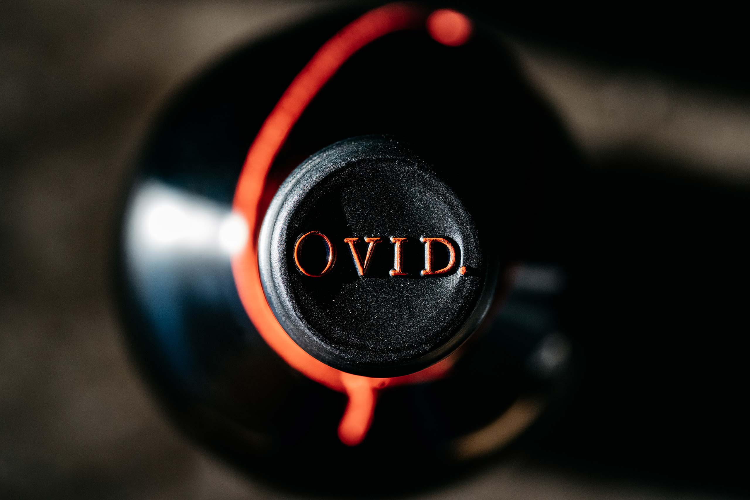 OVID wine capsule closeup