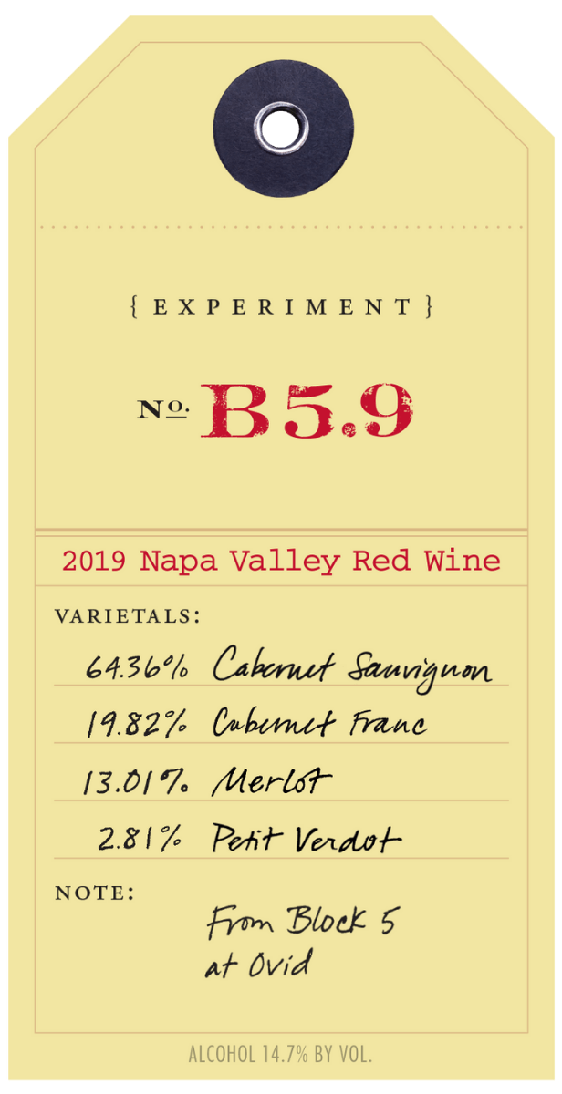Red Experiment Label 2019 B5.9
